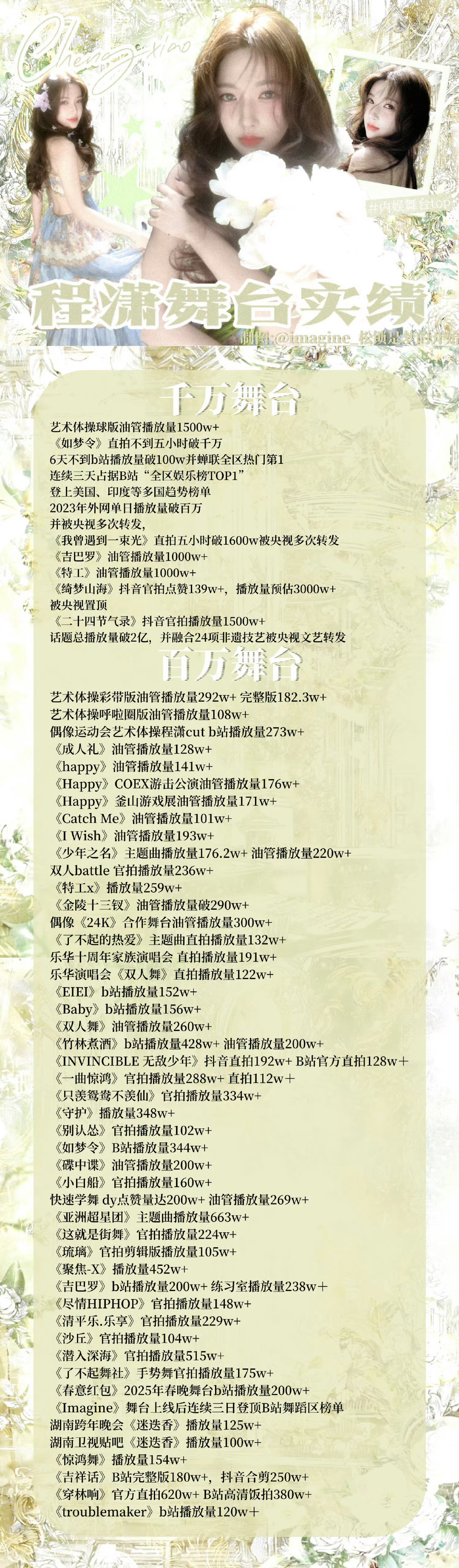 #程潇#cx#程潇内娱舞台top# 坐稳了 ​
