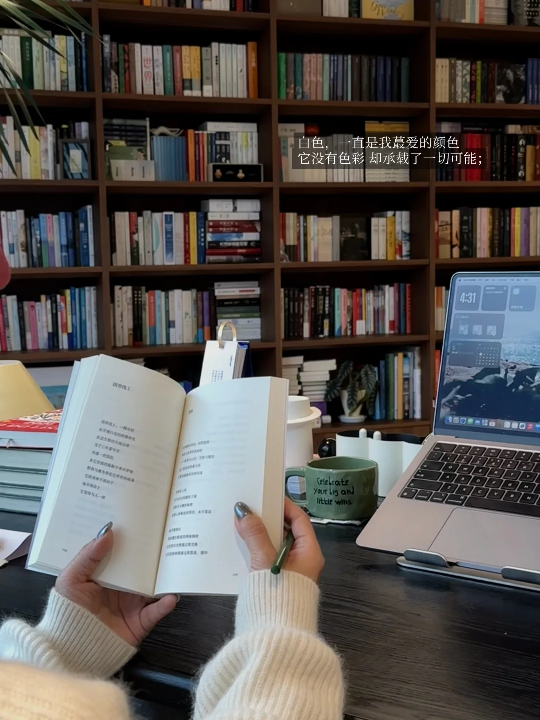 𝓌𝒽𝒾𝓉𝓮在白色的日光下，读一本白色的诗