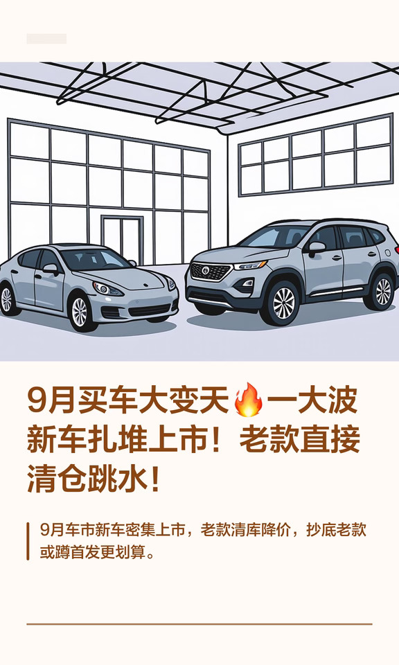 9月买车大变天🔥一大波新车扎堆上市！老