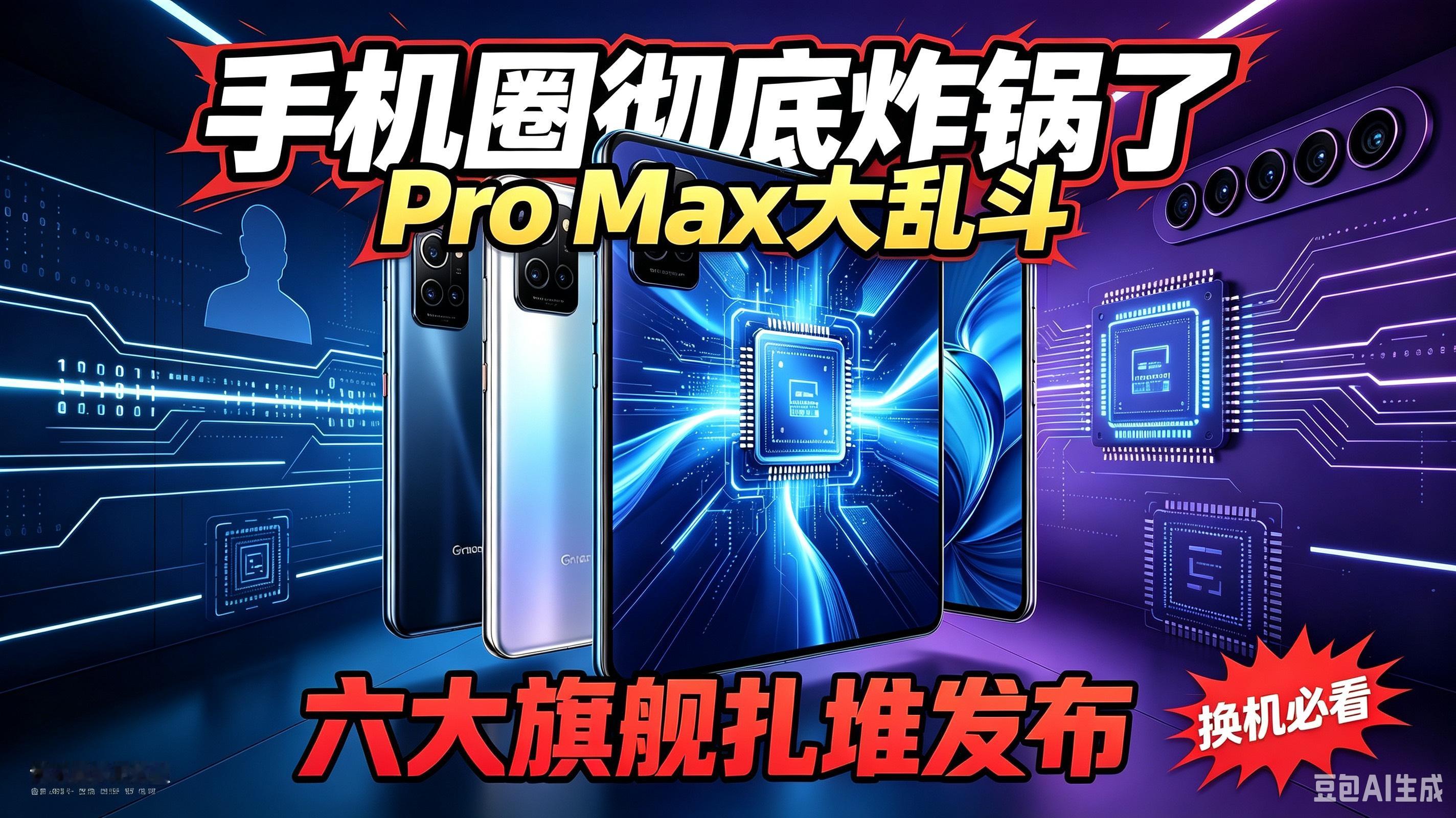 Pro Max大乱斗来袭！六大旗舰扎堆发布，机皇花落谁家

最近数码圈最热闹的一件事，莫过于网友口中的Pro Max大乱斗。苹果、华为、小米、荣耀、OPPO、vivo，六大手机厂商，几乎集中在同一个时间段，亮出自家最顶级的超大杯旗舰机型。一时间，2nm芯片、亿级像素镜头、超大电池、全新影像联名，各种