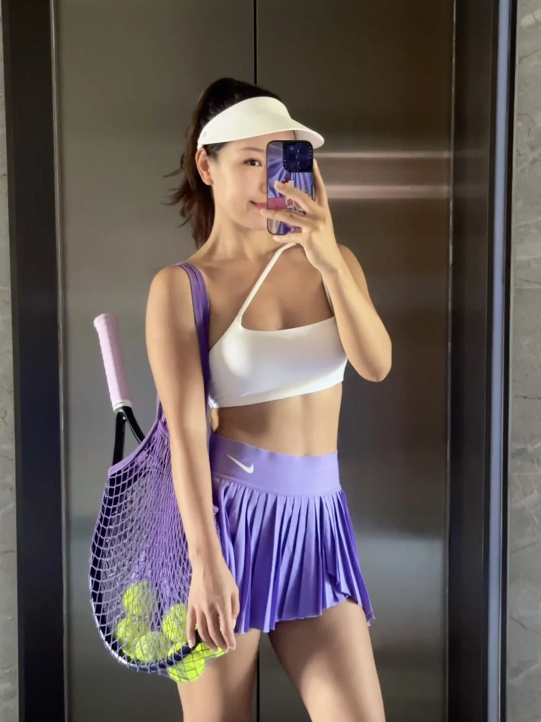 健身女孩的网球穿搭🎾