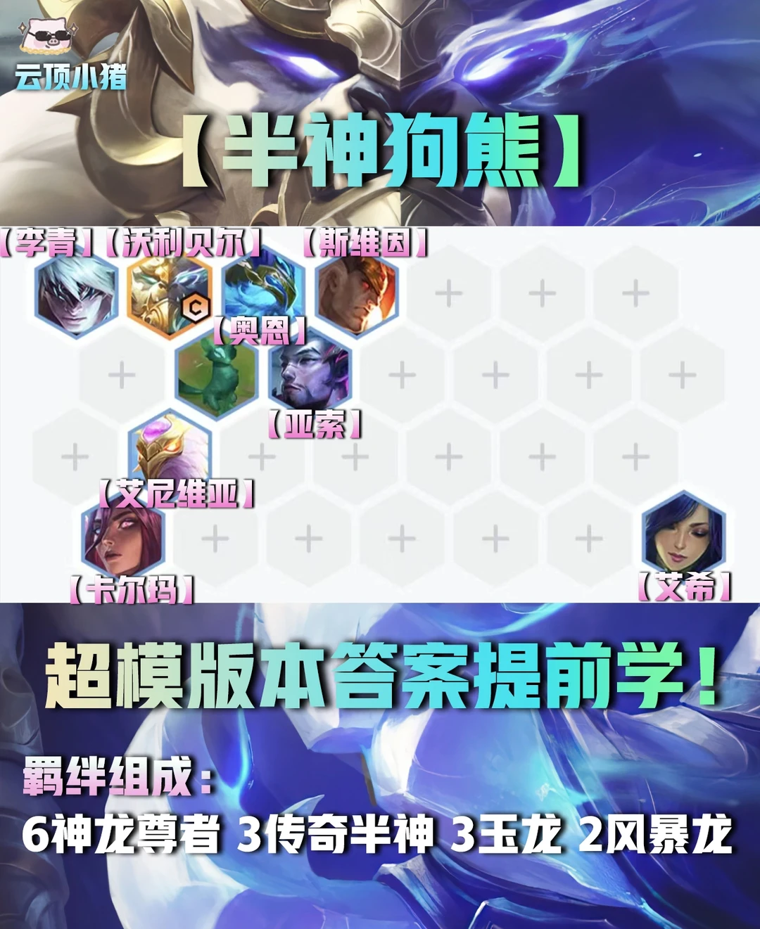 下版本答案提前学！半神狗熊思路来啦！