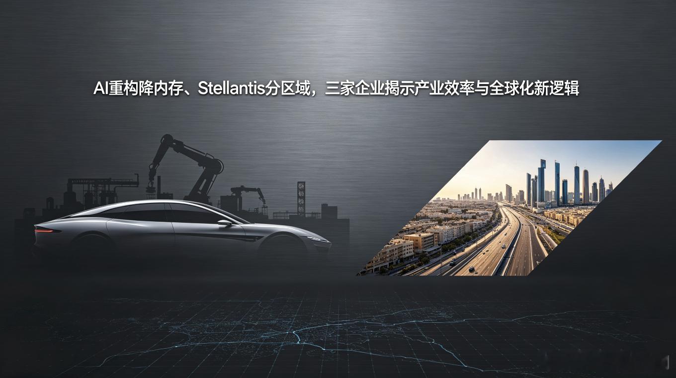 从OpenAI技术降本到Stellantis区域布局，解析全球产业效率升级与全球化发展全新趋势

全球产业正在同时经历两条看似相反的压力线：一面是AI基础设施持续推高算力与存储消耗，另一面是代码自动化优化把单位业务的硬件成本往下压；一边是跨国车企因政策、关税与消费偏好而被迫拆分区域战略，另一边是数字 ​