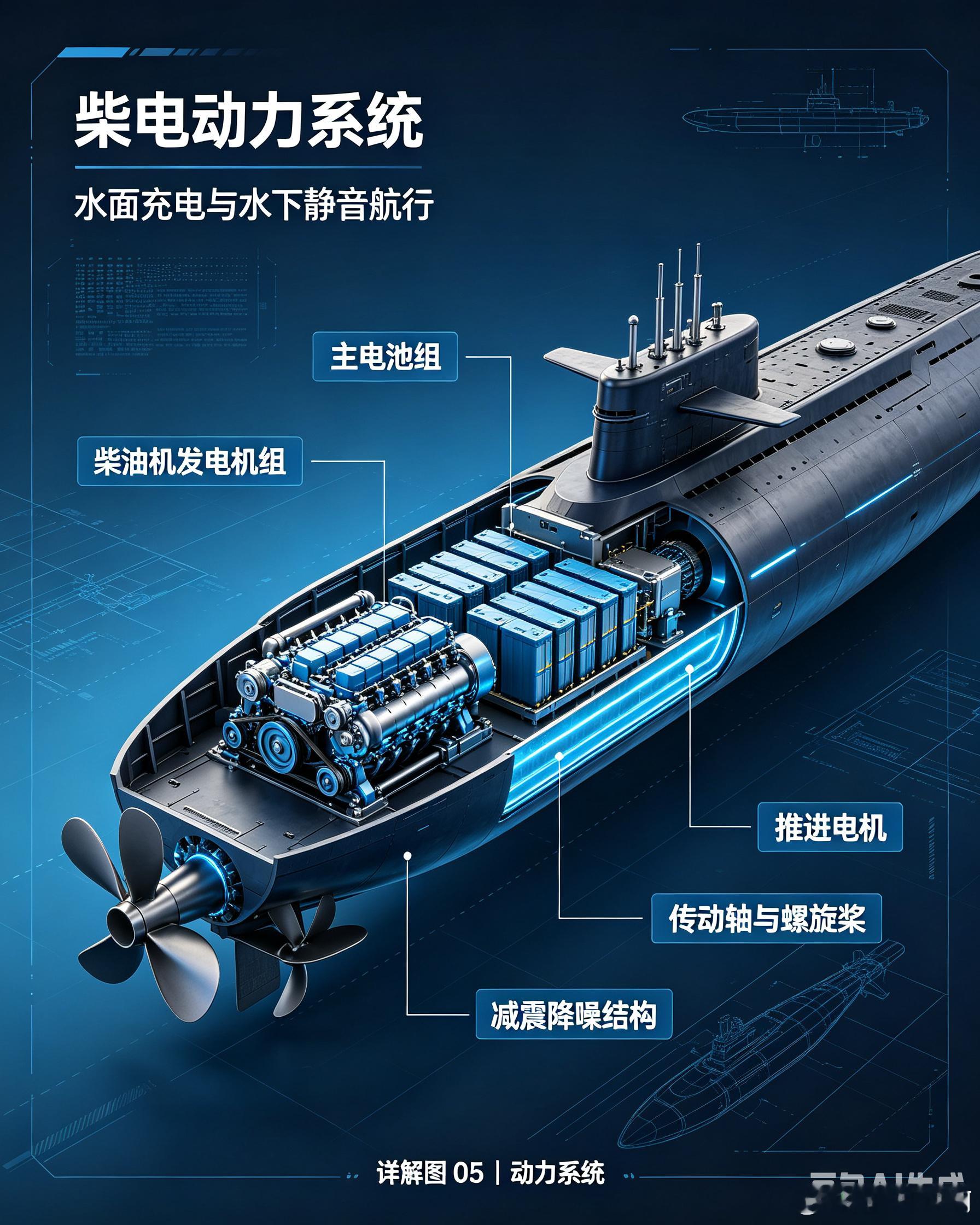 哈立德级，原型为法国阿戈斯塔90B型柴电潜艇，上世纪90年代巴基斯坦引进三艘，是该国早期水下威慑支柱。该艇采用双壳体结构，水下排水量约1760吨，艇长67.6米，最大下潜深度可达350米，适配阿拉伯海近海复杂水域作战。

作为外贸改进型号，该艇预留AIP改装空间，首艇后期加装MESMA闭式循环动力模块，大 ​