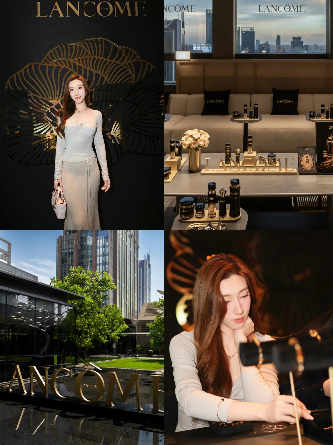 外企打工人午休间隙假装贵妇参加兰蔻活动🖤