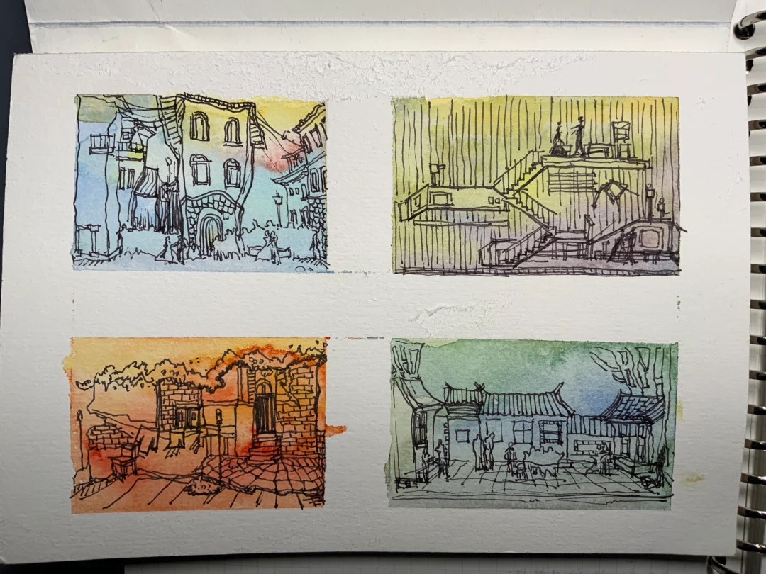 舞台美术——色调冥想——水彩上的舞台感受