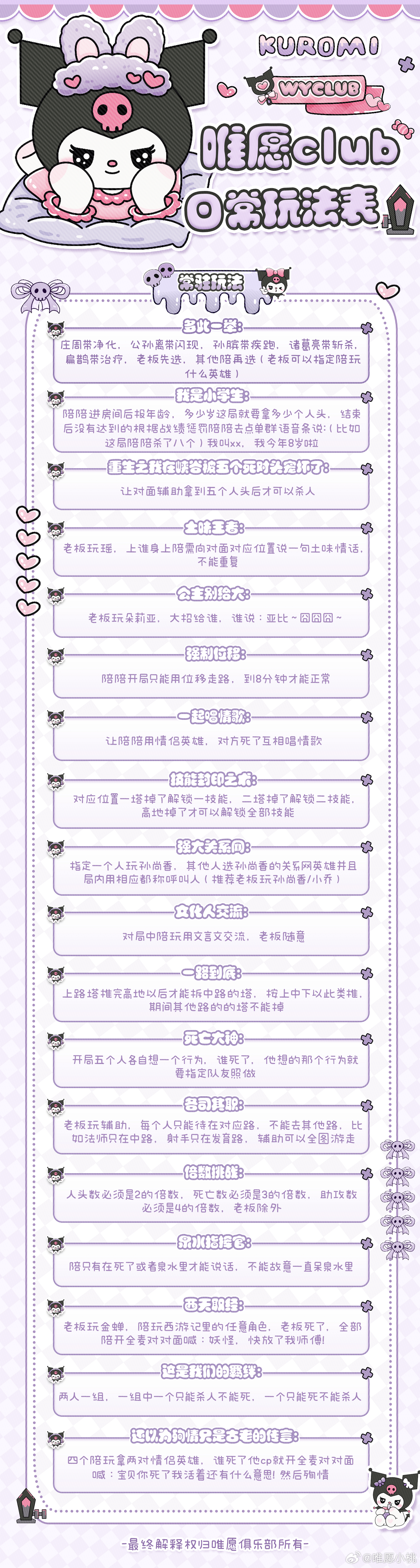 #王者荣耀陪玩##王者荣耀陪玩团[超话]##王者陪玩[超话]# hello宝宝好(ᐢ‪⸝⸝ᴖ ·̫ ᴖ⸝⸝ᐢ)看看【唯愿俱乐部】呀！🉑留备用主王者混团目前300+陪陪 技术要求2450+多国服 全员会单口 凌晨不加价 娱乐12/局35/h技术结算1p1结评分＞10.0 2p1/3p2只结赢局 41默认包星输一补二嘟！管理层全员女孩子不i ​