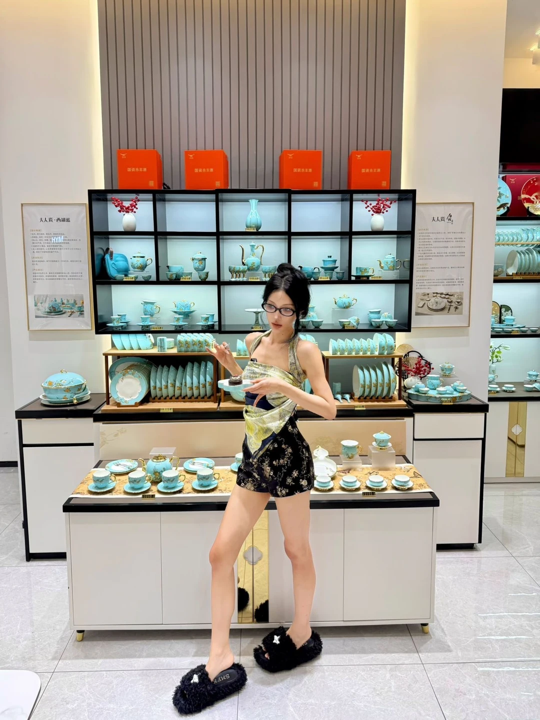 我的居家自用瓷💕西湖蓝太有中秋仪式感啦