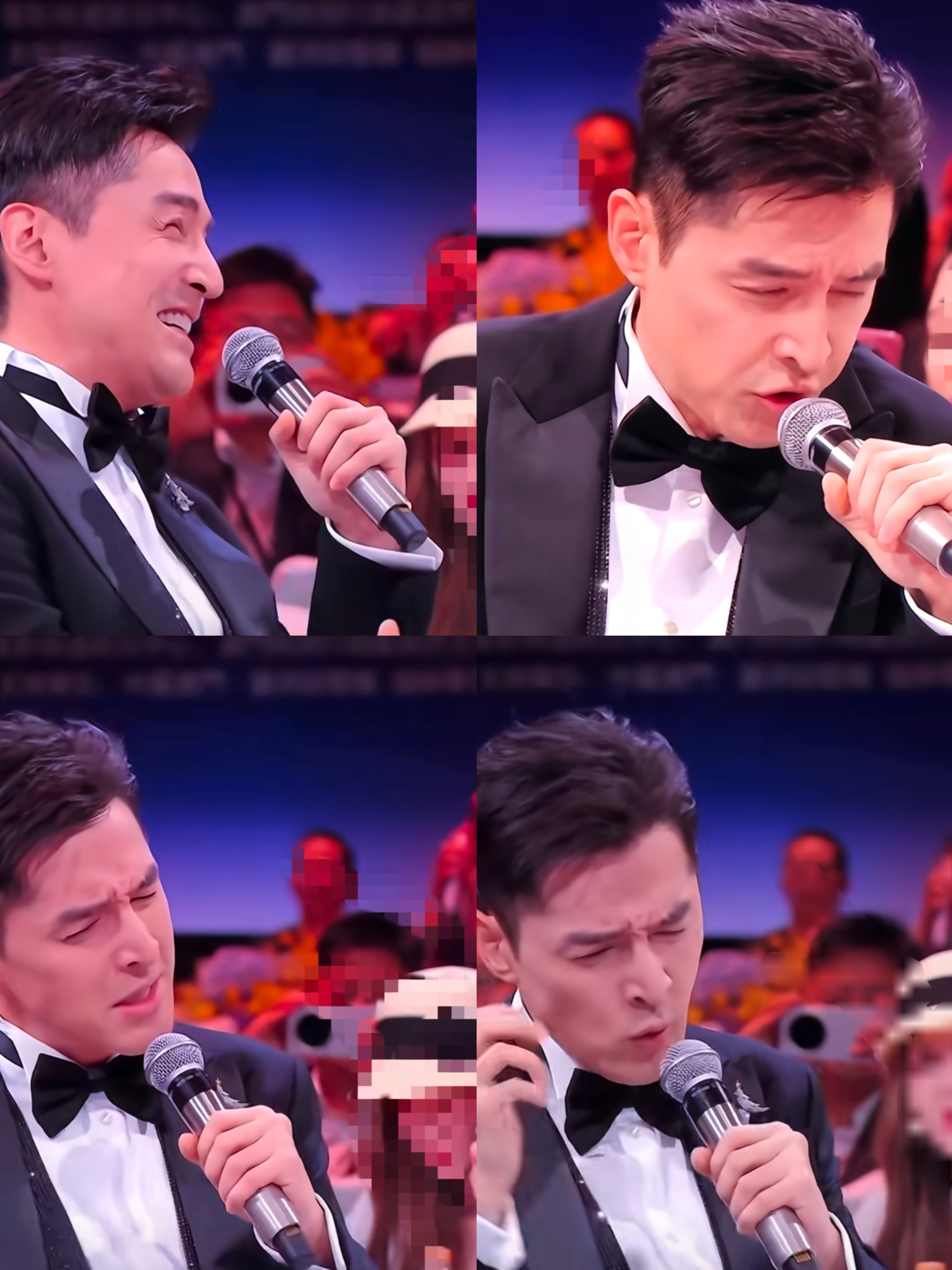 谁能料到全场最大笑点，来自主持人胡歌
谁能想到2026“湾区升明月”最出圈的名场面，居然是主持人胡歌整出来的活！
本来好好的串场环节，他突然玩性大发模仿刘德华，清唱《来生缘》时五官跟着一起用力，“咆哮式”唱法把旁边王祖蓝惊到当场吐槽“从没见过这么浮夸的胡歌”，台下苏有朋捂嘴憋笑到肩膀抖，镜头扫到台下