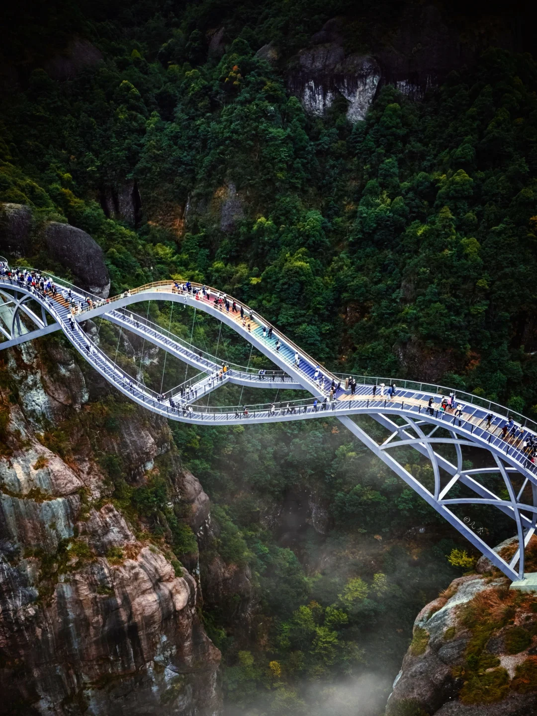 浙江建筑奇观🧬我拍到了DNA造型双螺旋的桥