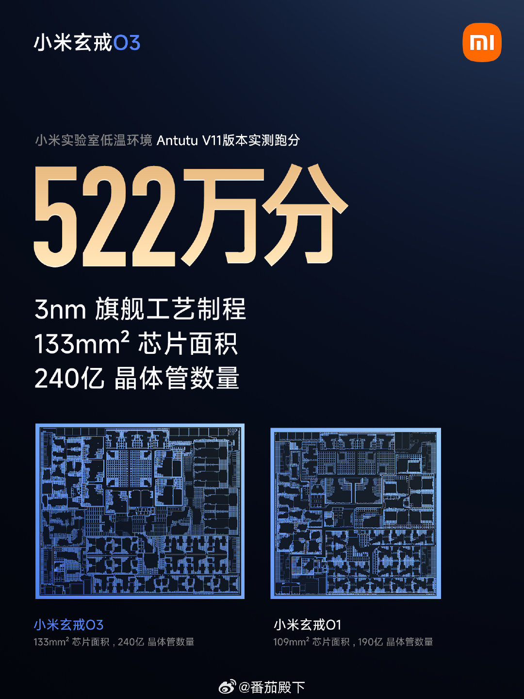 小米玄戒O3安兔兔522万分？

这这么可能！

[允悲][允悲][允悲] ​
