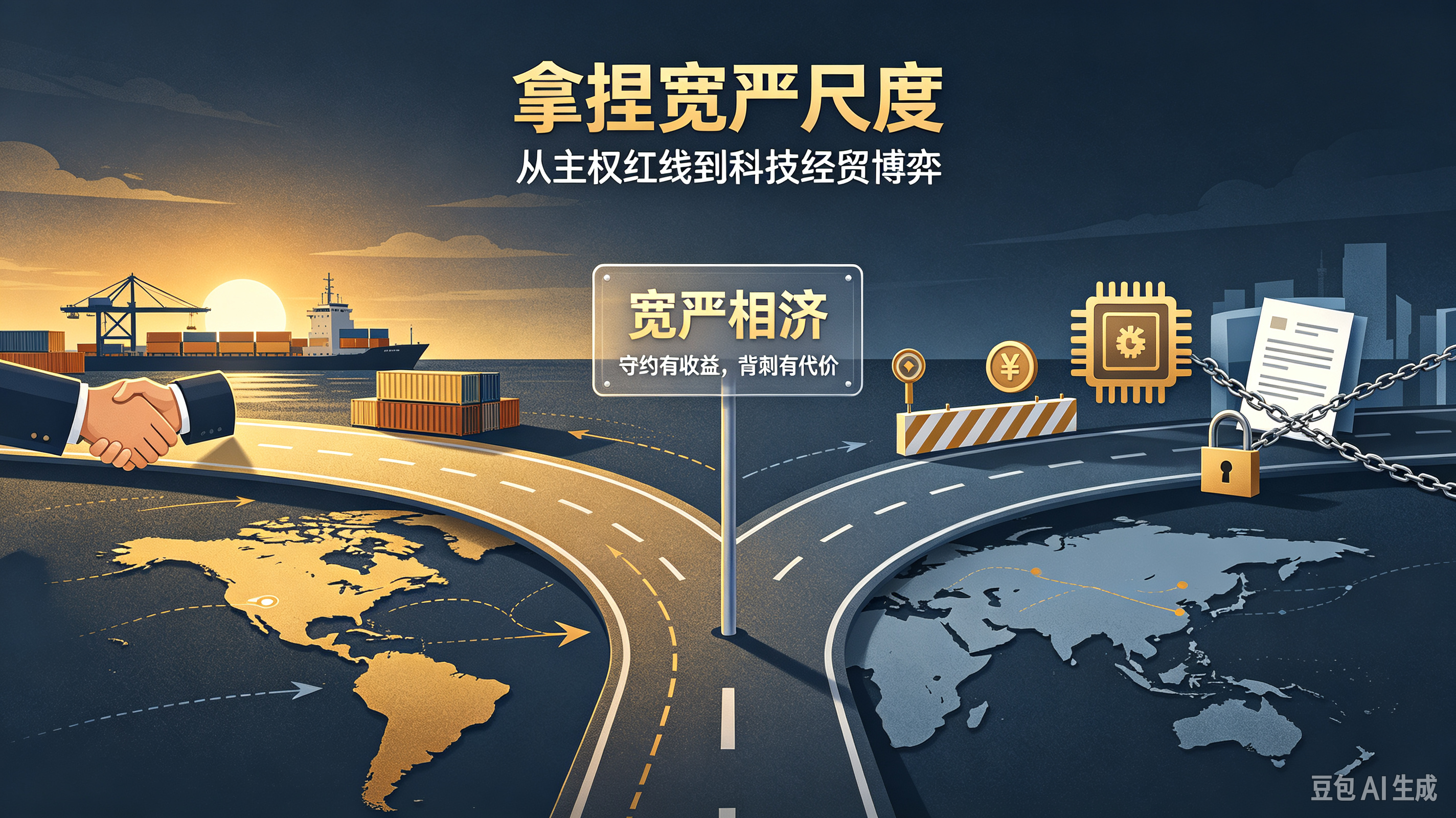 不少国家想要合作红利，又频频打压中企试探底线，宽严尺度该如何拿捏？
    随着我们经贸合作版图拓展，打交道的主权国家多达一百九十多个。现实里的难题，早已不局限于主权议题层面的试探：芯片设备管制、海外建厂投资被无端审查、部分国家单方面涨税、甚至直接扣押罚没中资矿业、园区资产，很多地方动辄拿泛化的“国