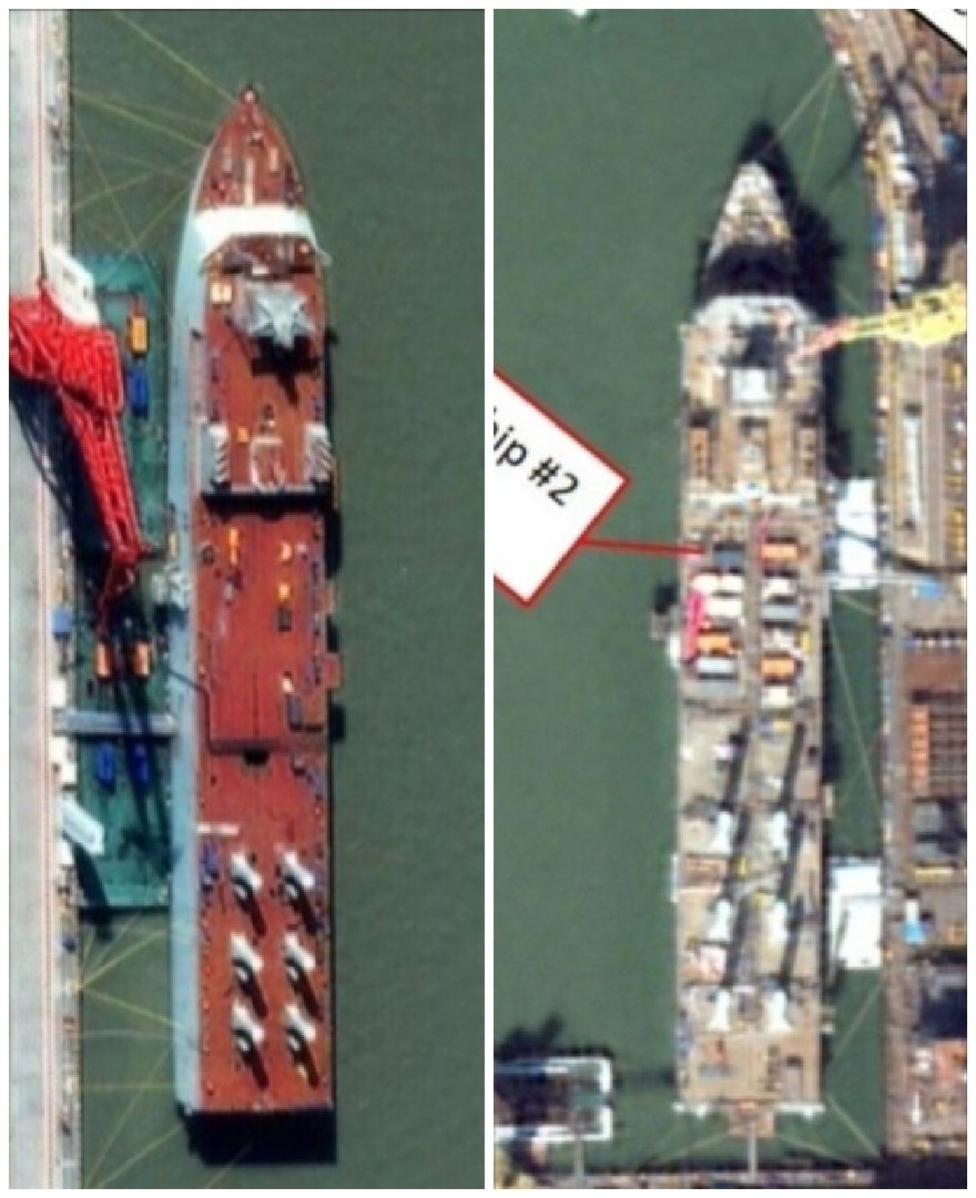 〔瞭望台〕•中国大型无人潜艇母舰……网传从最新卫星图，外媒推测，中国大型无人潜艇母舰的长度，东部的为205米，南部的为180米……其实看起来也相差不大……实际情况如何，有待后续进一步披露……[照相机][努力][666][费解]（图源网络，本号首辑，请勿商用，侵删） ​