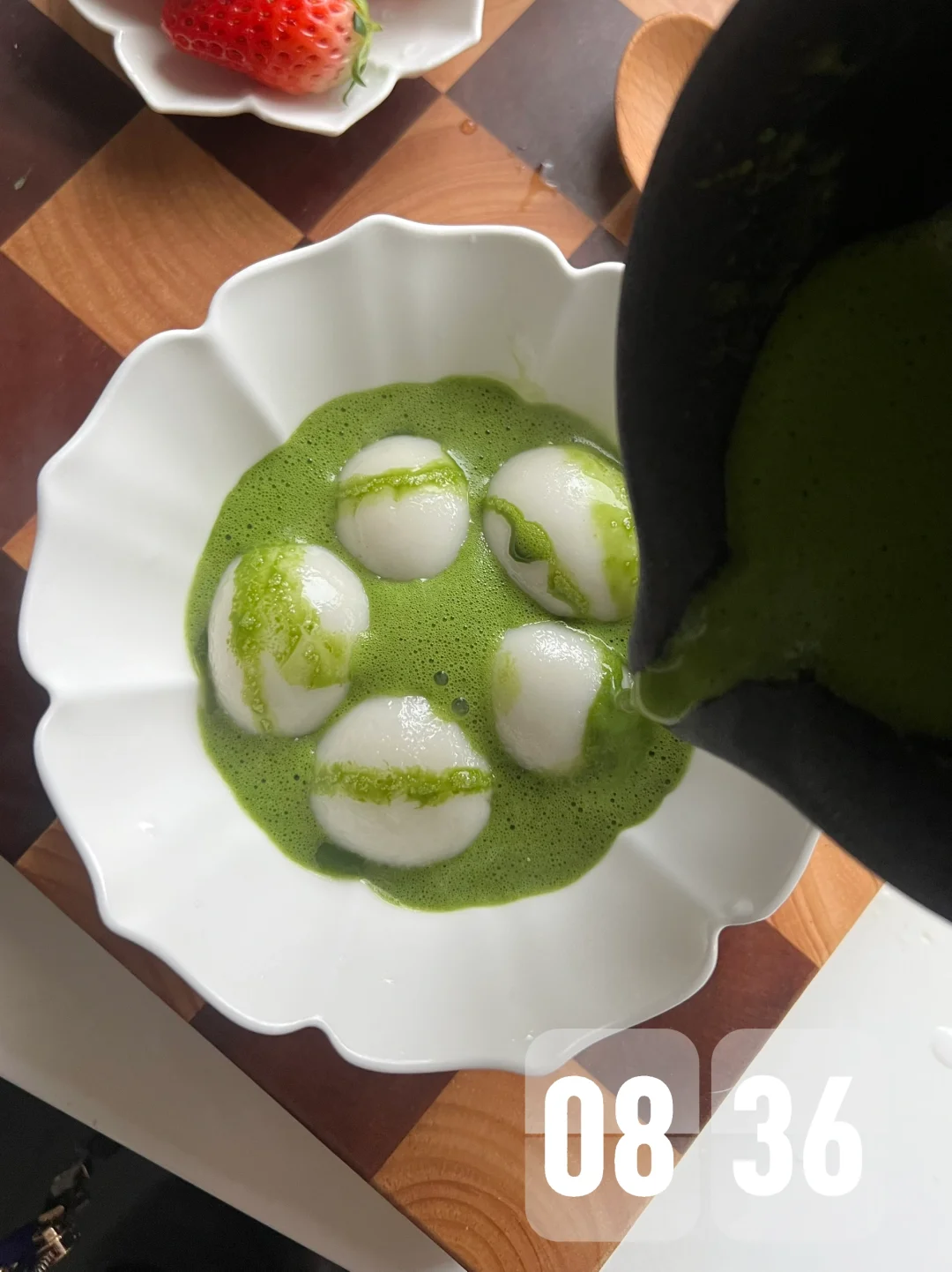 一秒封神！！抹茶汤圆🥣无法拒绝的味道！