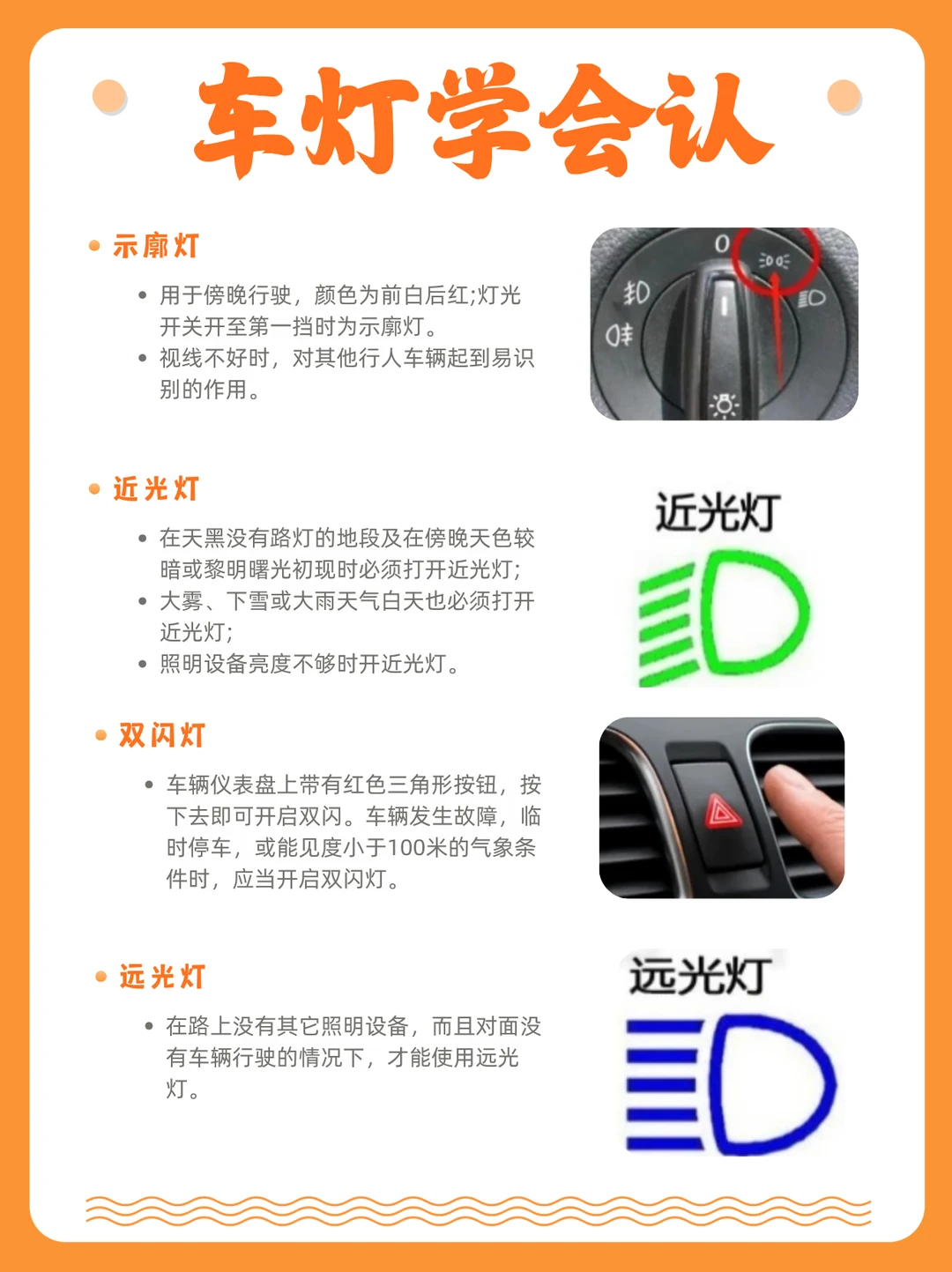 车灯学会认