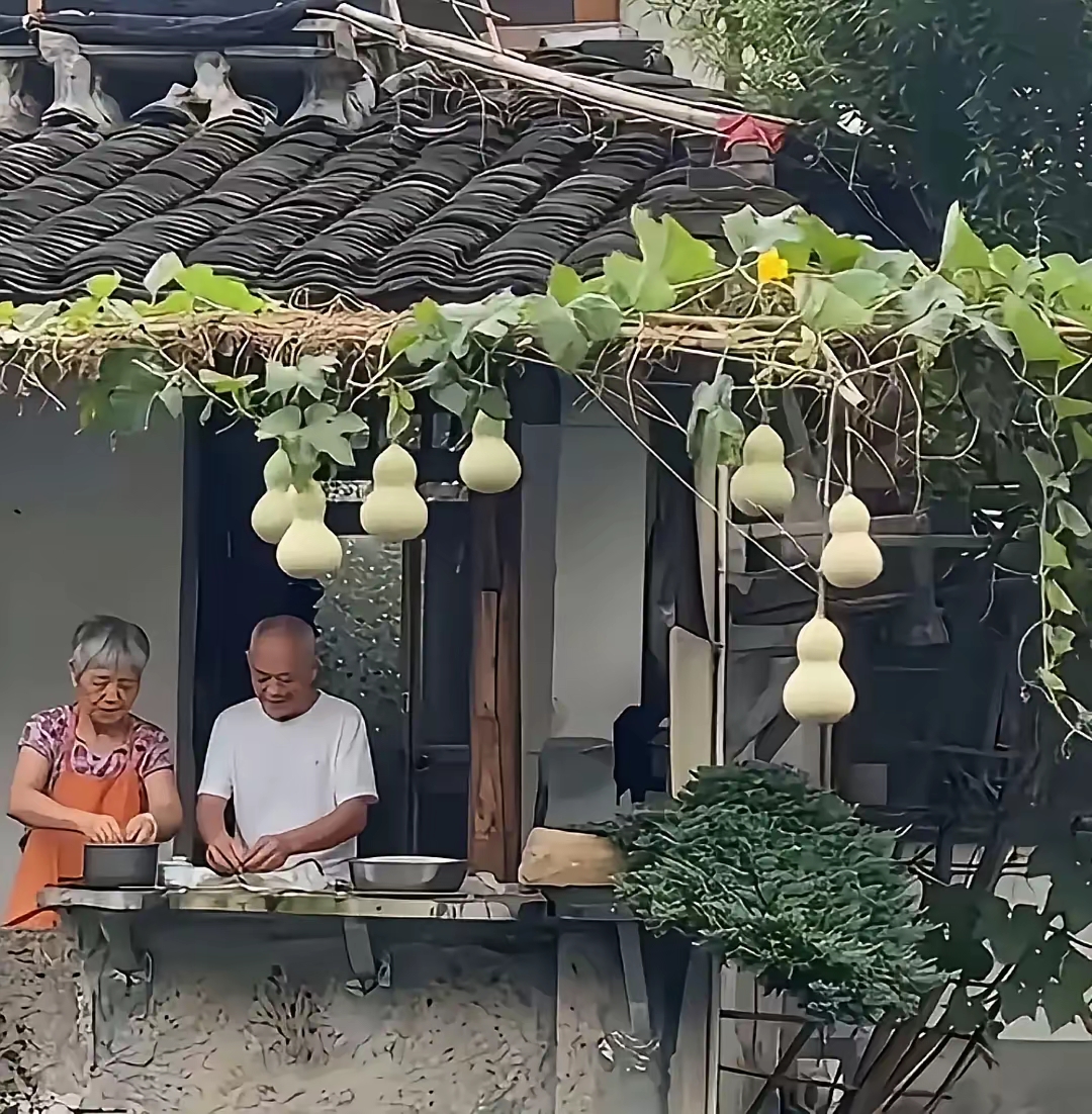 浙江绍兴书圣故里的葫芦娃爷爷，不堪络绎不绝游客的打扰，夜里把自家阳台七个葫芦全部剪了下来，本想回归安静平淡的晚年生活，可让人没想到，隔壁的咖啡店很快就挂上了新版的七个葫芦，不少游客直接转场到这边打卡拍照。
 
老人只是在家随手种的葫芦，意外在网上走红。原本普通的老街民居，一下子挤满外地游客，网红扎堆