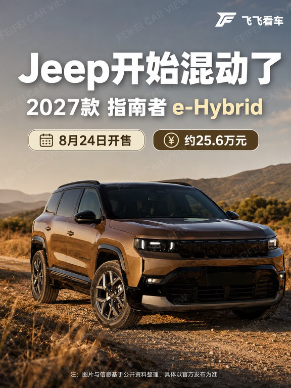 2027款Jeep指南者，25.6万，1.2T145马力