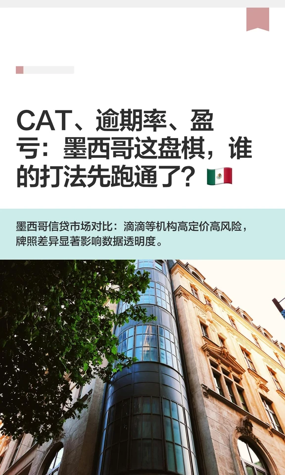 CAT、逾期率、盈亏：墨西哥这盘棋，谁的打