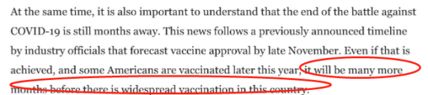 拜登回應輝瑞疫苗消息: 還需數月才能普及疫苗接種, 口罩仍是更有效武器-圖4