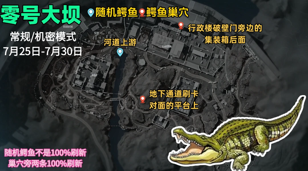 三角洲鳄鱼悬赏令摸大红！还有随机鳄鱼点位