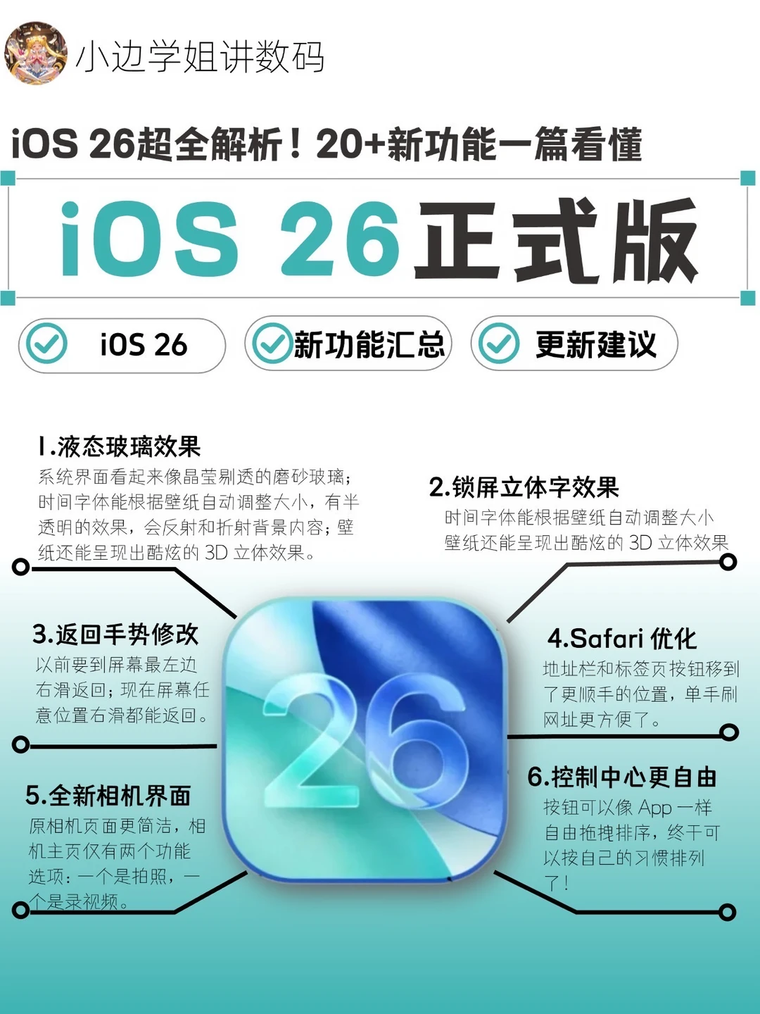 iOS 26超全解析‼️20+新功能一篇看懂