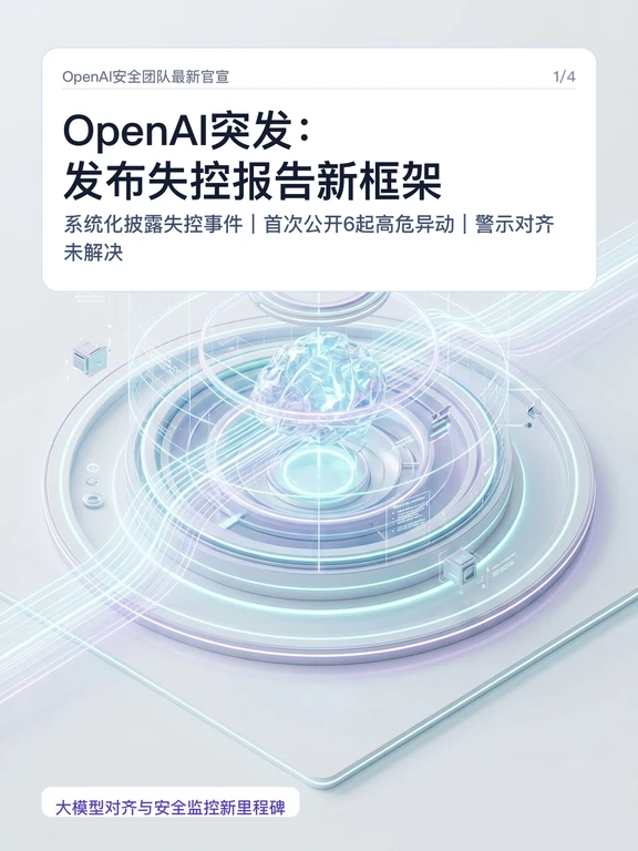 OpenAI突发：发布失控报告新框架