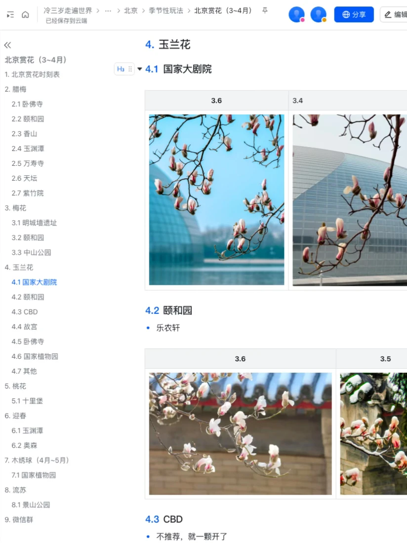 3.7~3.8北京赏花10个好去处