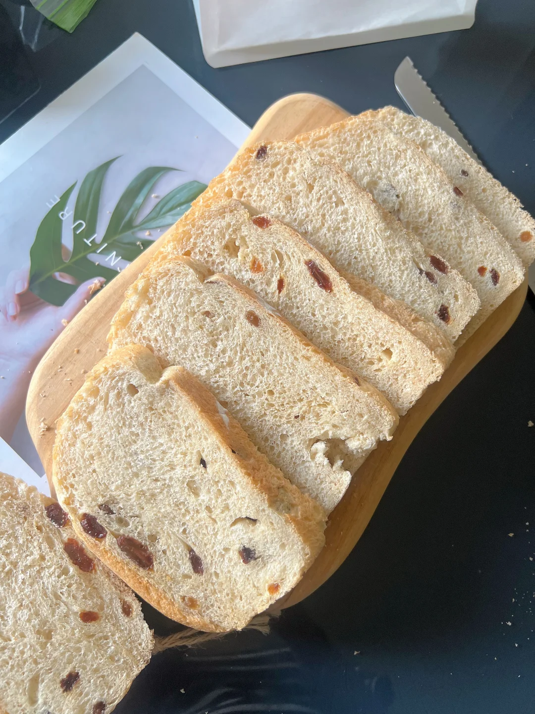 波兰种～全麦葡萄干无油面包🍞减脂期最佳👍