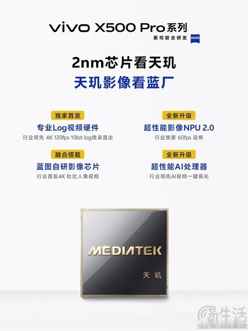 #三易快讯# 继此前官方在vivo创作者盛典中透露了该系列新机的大量影像配置详情后，今天vivo产品副总裁黄韬在社交平台透露，X500系列新机将于9月21日正式发布，并公布了其部分外观信息。官方公布的预热海报显示，vivo X500系列机型依旧将在背部中轴线上部安置体型颇大的圆形后置多摄模组，蔡司的logo位 ​