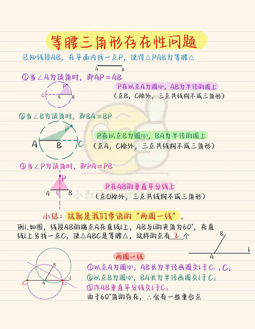 多边形存在性（1）：等腰三角形存在性问题