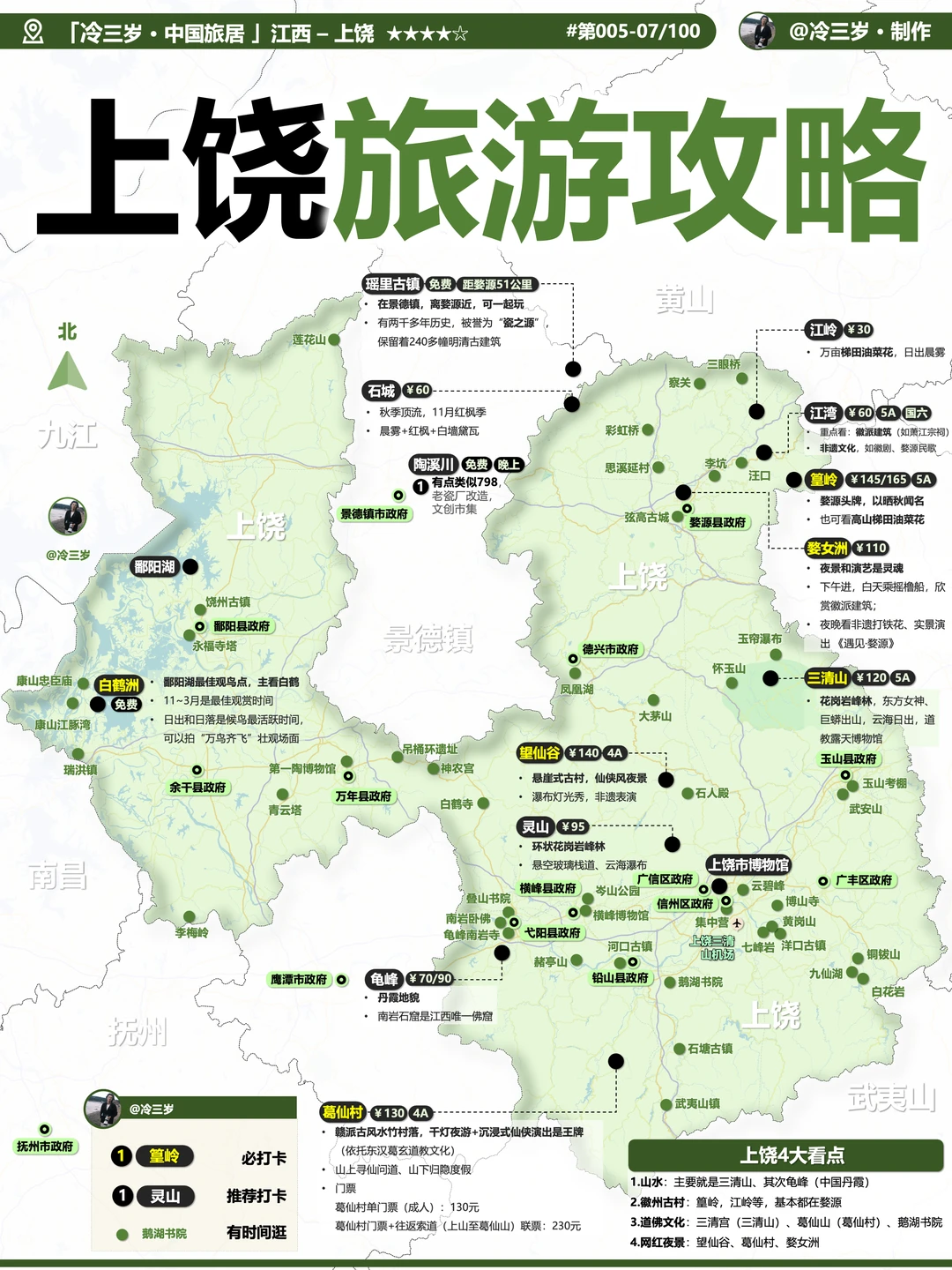 江西旅游看上饶，近几年小有破圈，硬核攻略