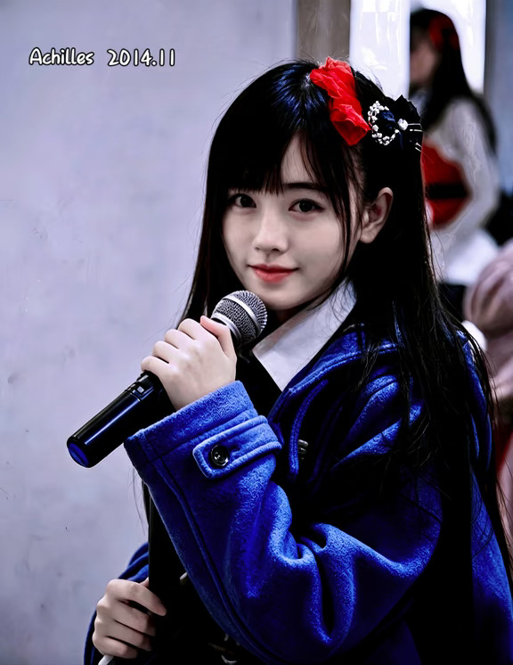 2014年11月 后台队友镜头下的鞠婧祎