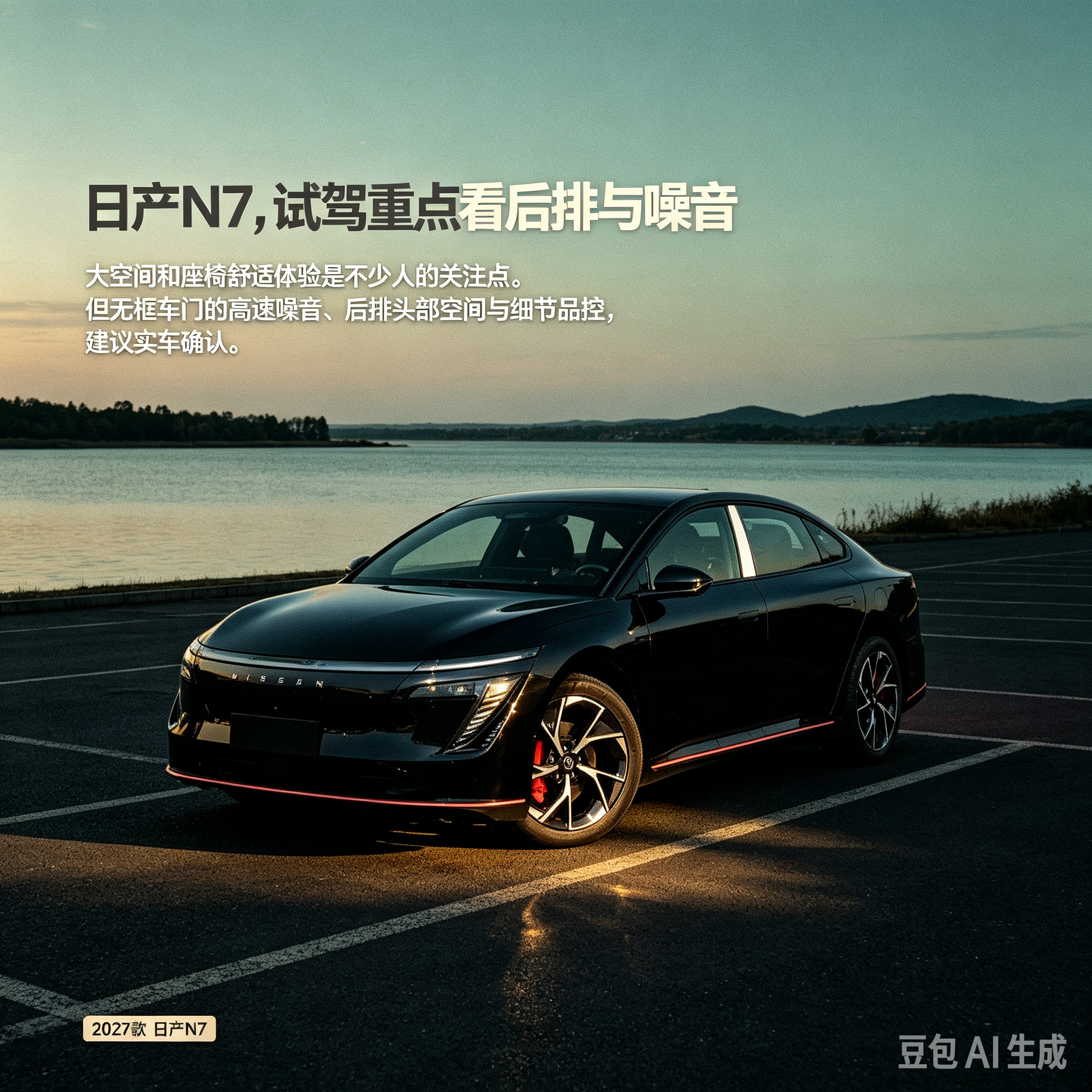 日产N7，试驾留意无框车门风噪