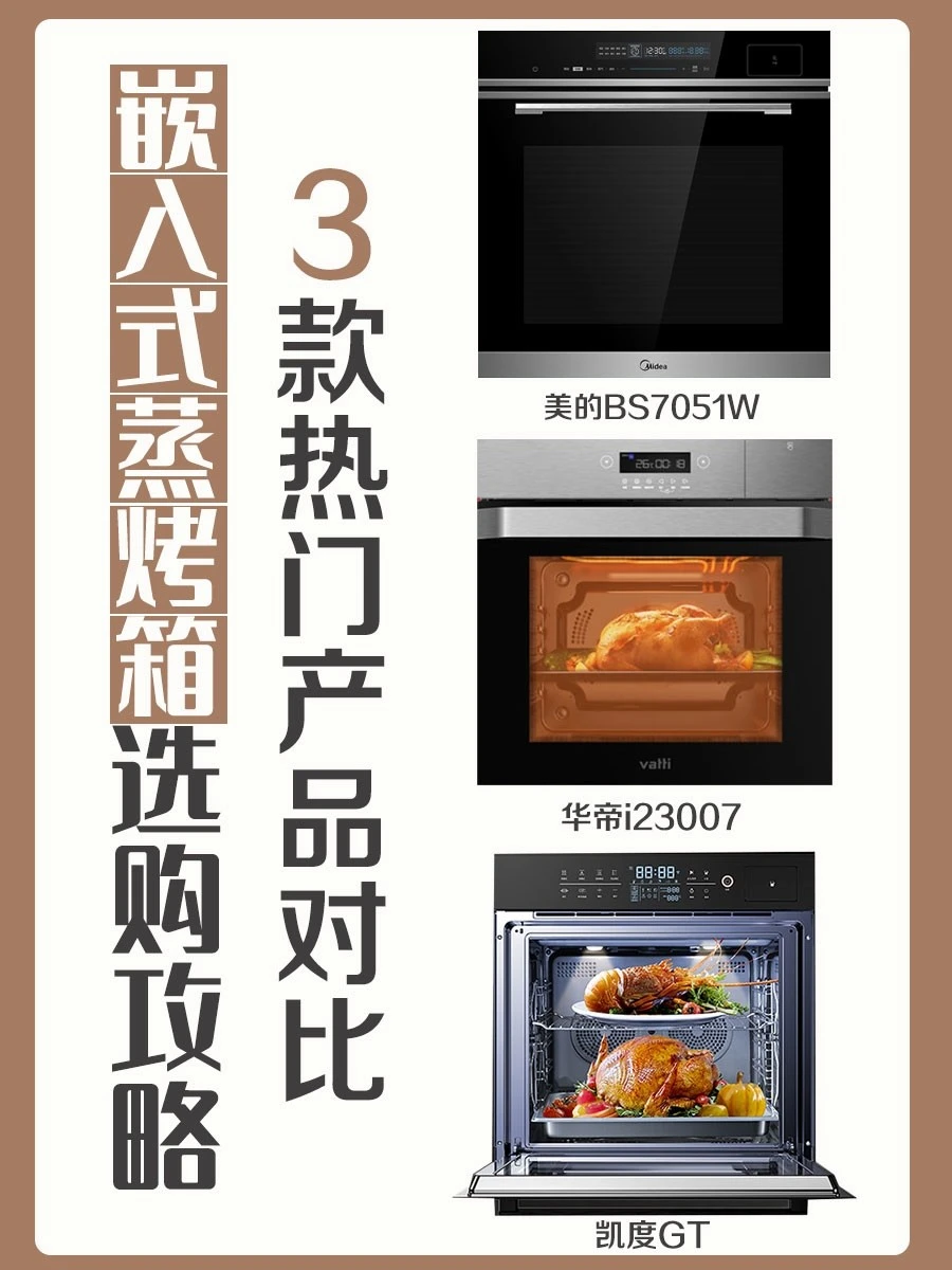 嵌入式蒸烤箱选购攻略⭐3款热门产品评测
