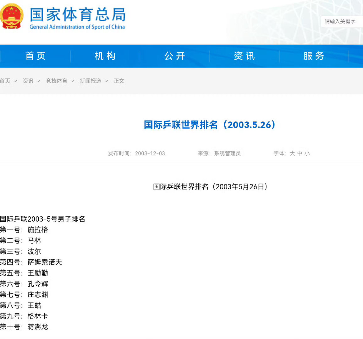 #国乒男单21世纪首次无缘前三#
这么严重啊 那看来只有王皓辞职了

#国乒28年来首次无人进男单世界前三# ​