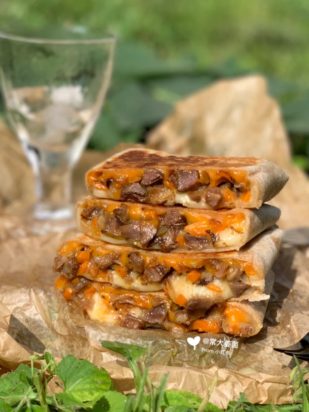 牛肉胡萝卜芝士全麦饼🥩🥕🧀意料的好吃！！