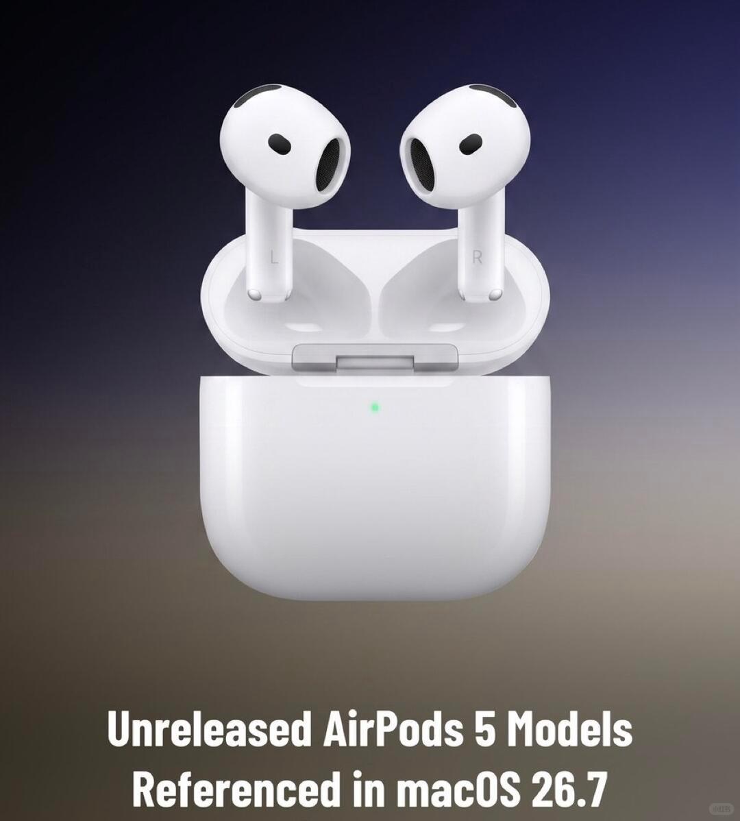 #AirPods5曝光#AirPods 5在macOS 26.7 Tahoe更新中意外曝光。系统代码中出现B868M和B868E两个内部代号，延续AirPods 4的B768系列命名规则，几乎可以确认对应AirPods 5标准版和AirPods 5主动降噪版。

规格方面，AirPods 5预计搭载H3芯片，音质提升、延迟降低。设计延续AirPods 4半入耳开放式造型，可能 ​