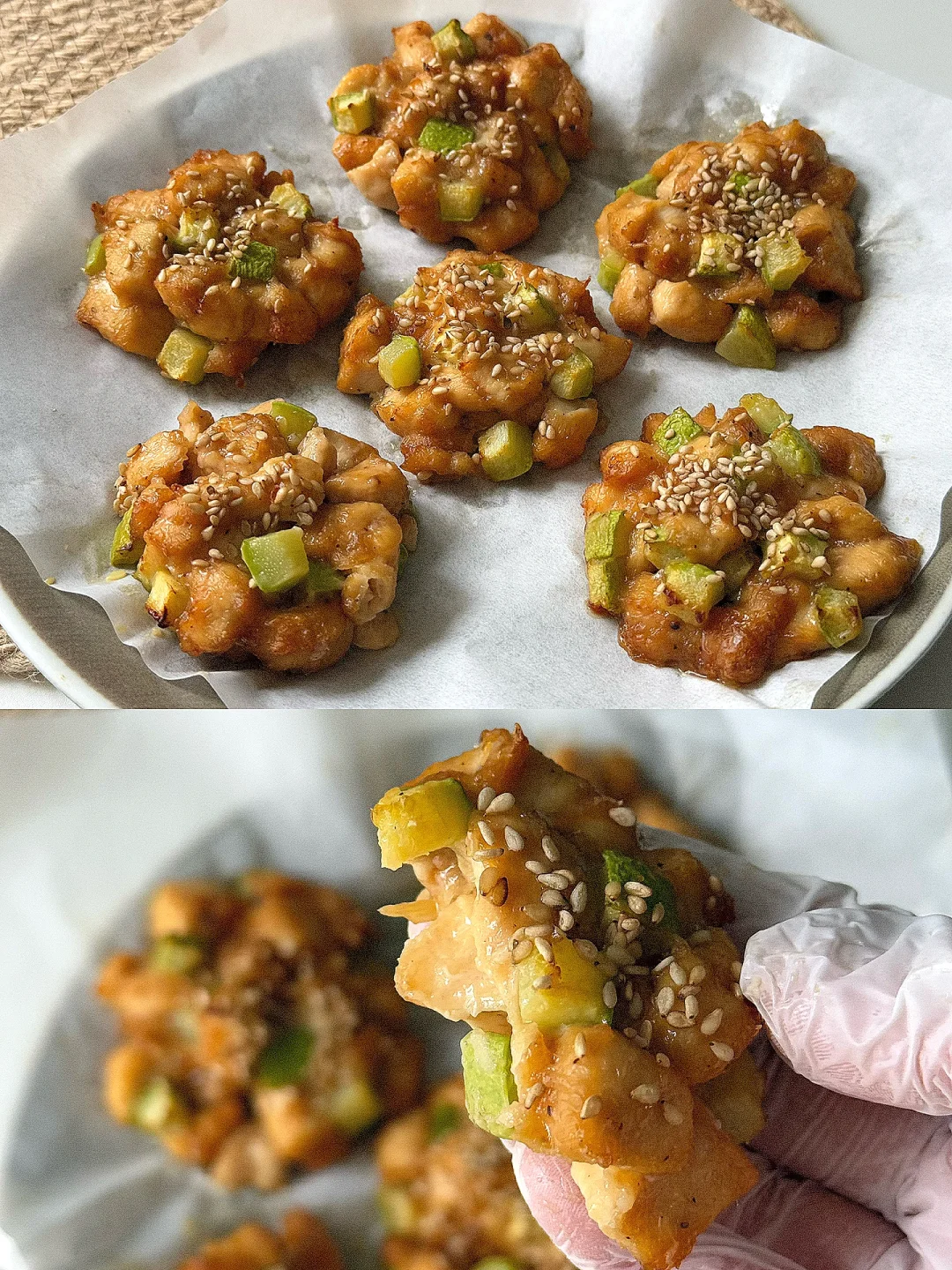 西葫芦鸡肉饼，网友的配方就是最牛的！！