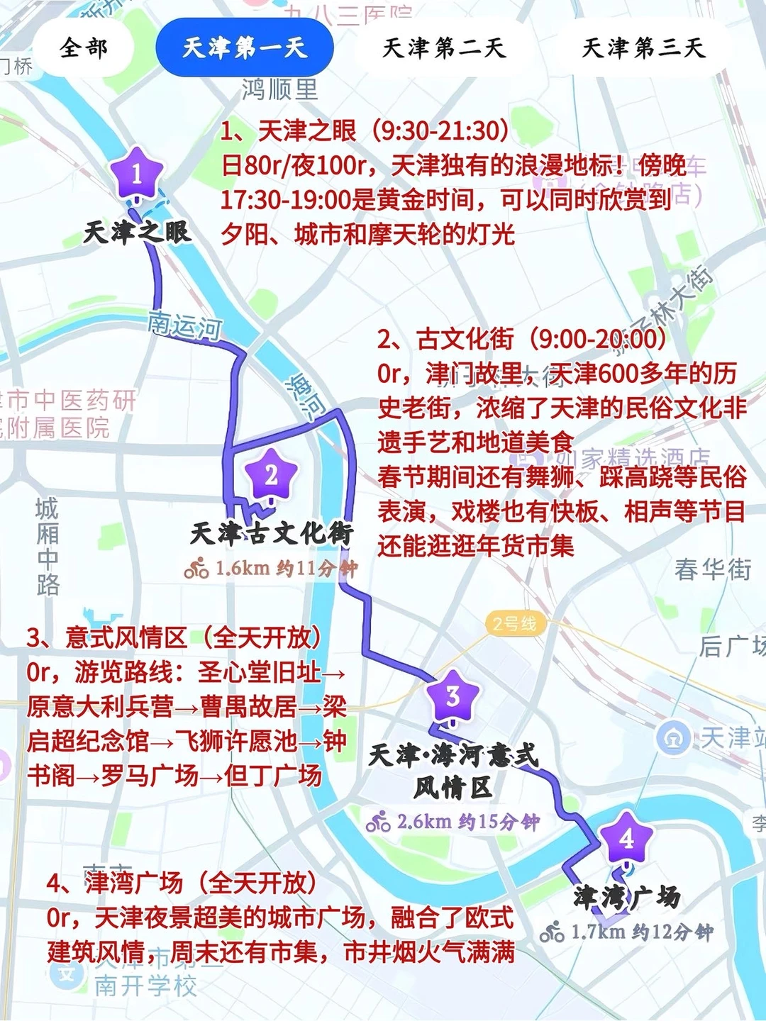 本J人对自己复盘的天津攻略很满意