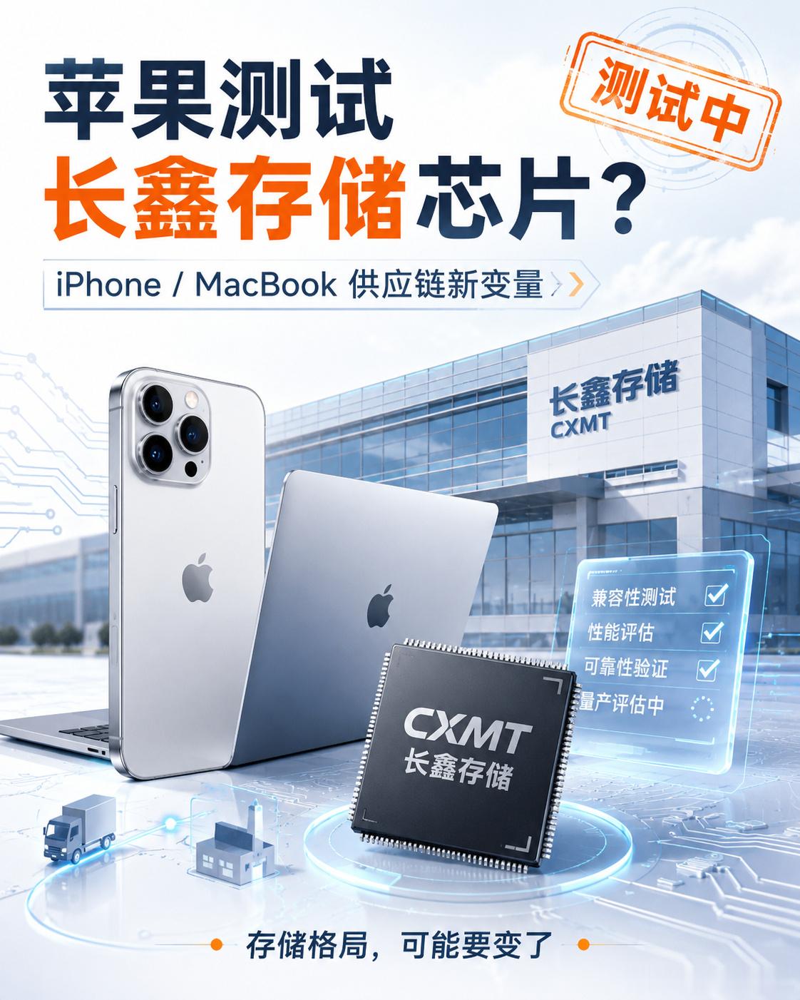 不是说压价被长鑫被拒绝了么？咋还测试上了？ 前阵子还在传，苹果为了压...