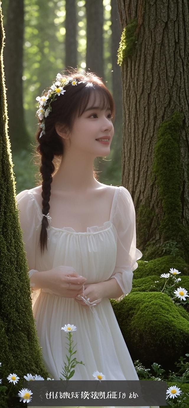 美女好有气质！真好看，指尖划过微凉的木质栏杆，鼻尖忽然漫进一缕荷香的清甜～