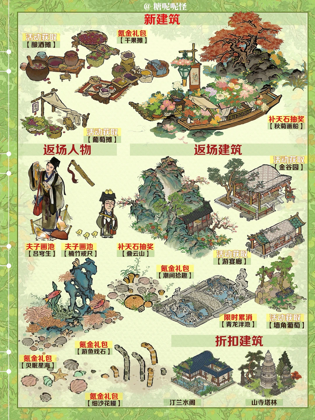 今日起（10月16日）江南百景图活动一览图‼️