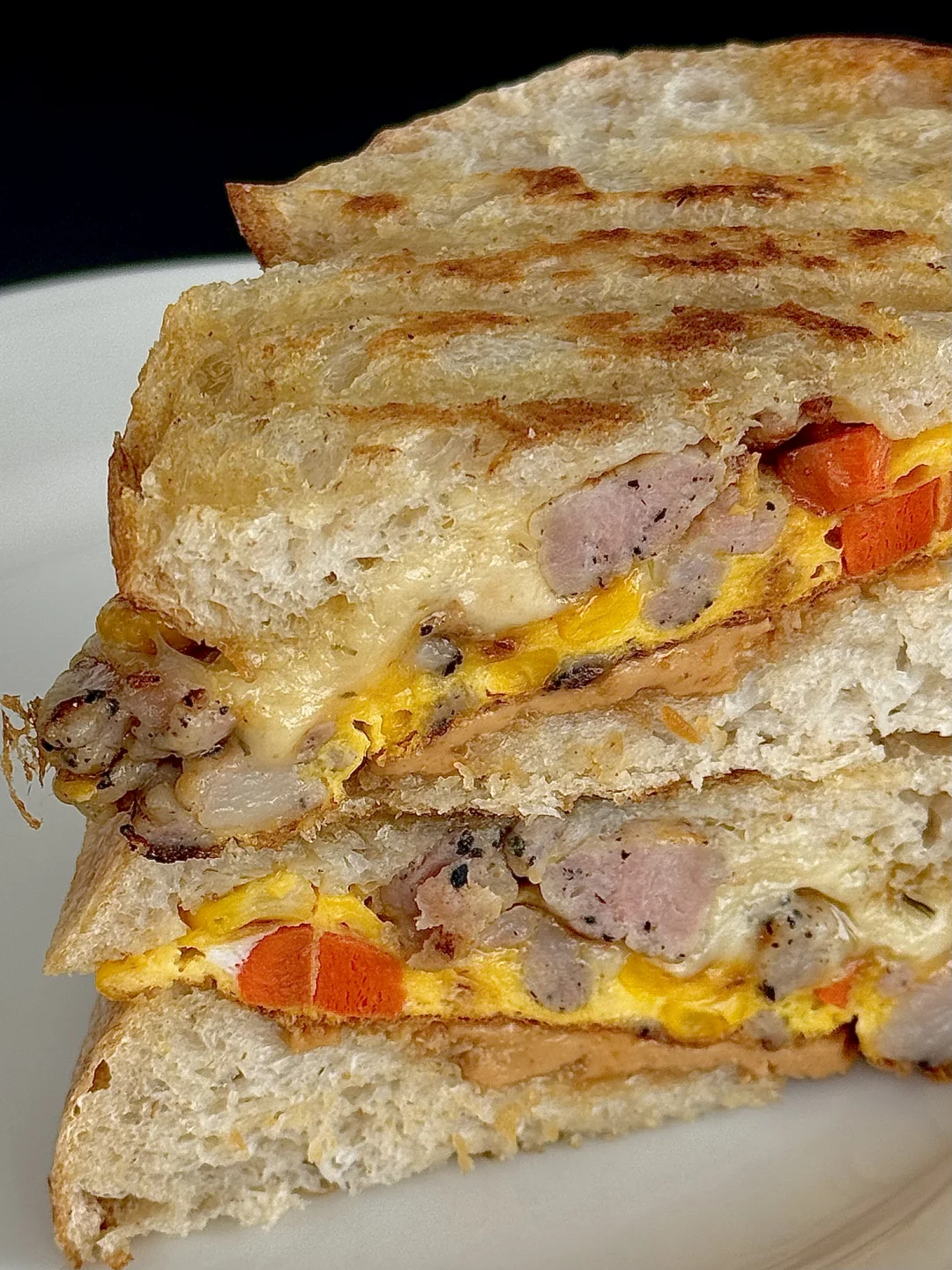 香肠这么吃超惊喜🥪黑松露肉蛋奶酪三明治