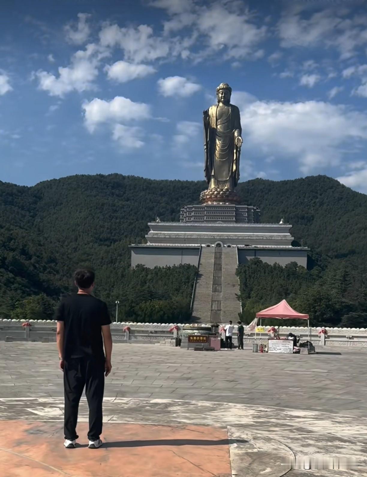 万万没想到，河南平顶山那里也有一个大佛。

读高中时就知道平顶山，它在河南，那里有煤矿。后来追《杜拉拉升职记》，知道演男主角的演员李光洁就来自平顶山。

2026年平顶山一个酷似张雪峰老师的野摊烧烤师傅陈杰横空出世，随后一个人带火了一座城。

陈杰去过的叶县县衙，可是明清官署活化石，也是全国仅存明代