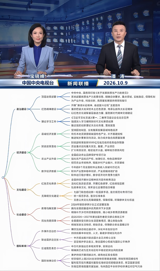 2026.10.9新闻联播｜考公考编时政汇总🔥