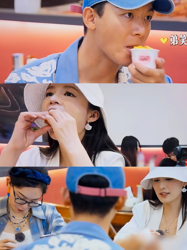 李沁咬了一口冰淇淋，转头就递给了张晚意。大半杯，他接过去几口吃完了。旁边的龚俊嘴角往下撇了一下，镜头正好怼着。
《花少》埃及站，李沁生理期不能吃凉的，又馋。问都没问别人，直接找的张晚意。之前滑翔伞她只给他喊加油，逛街也只拉他陪。张晚意还当面问过她，打算什么时候结婚。
这哪是顺手，这是处成自家人了