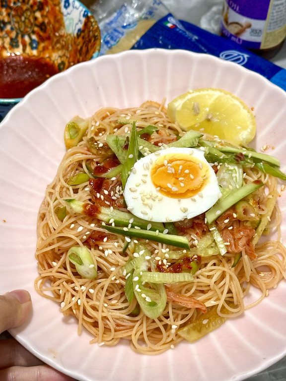 天使意面做凉面爽滑解暑🍜韩国姆妈快手美味