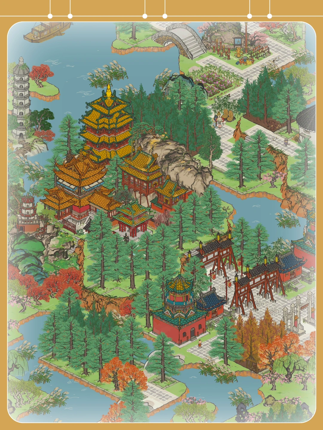 苏州府城郊【腾云寺】建筑群布局