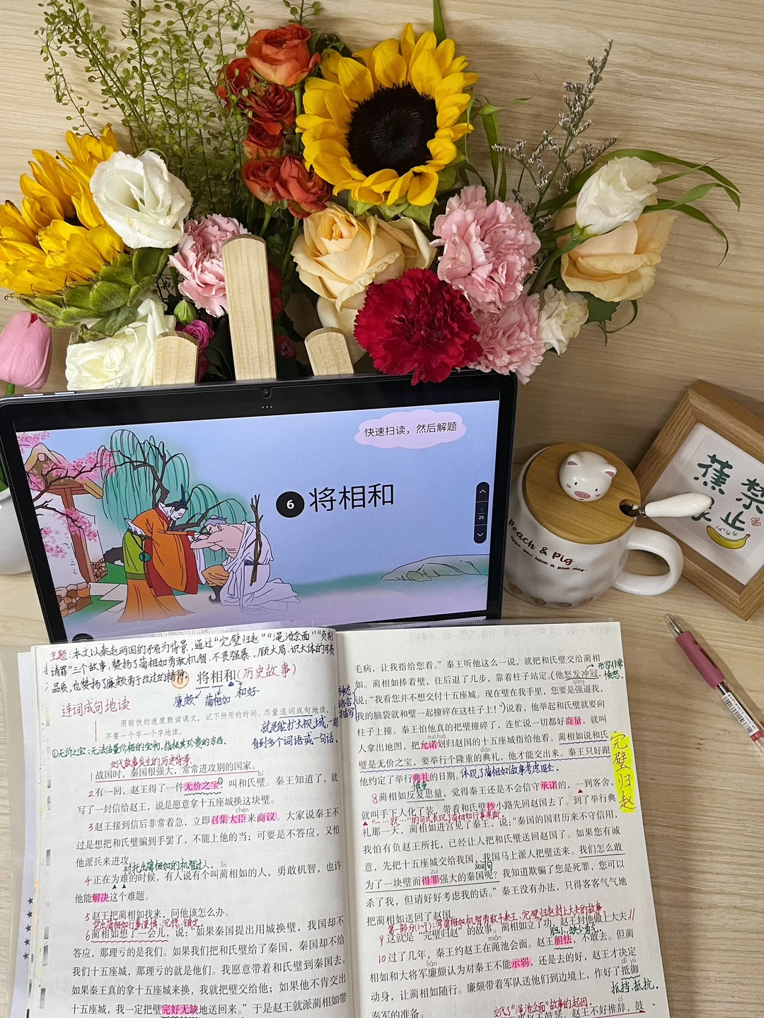 五年级上册语文第6课《将相和》课堂笔记极简