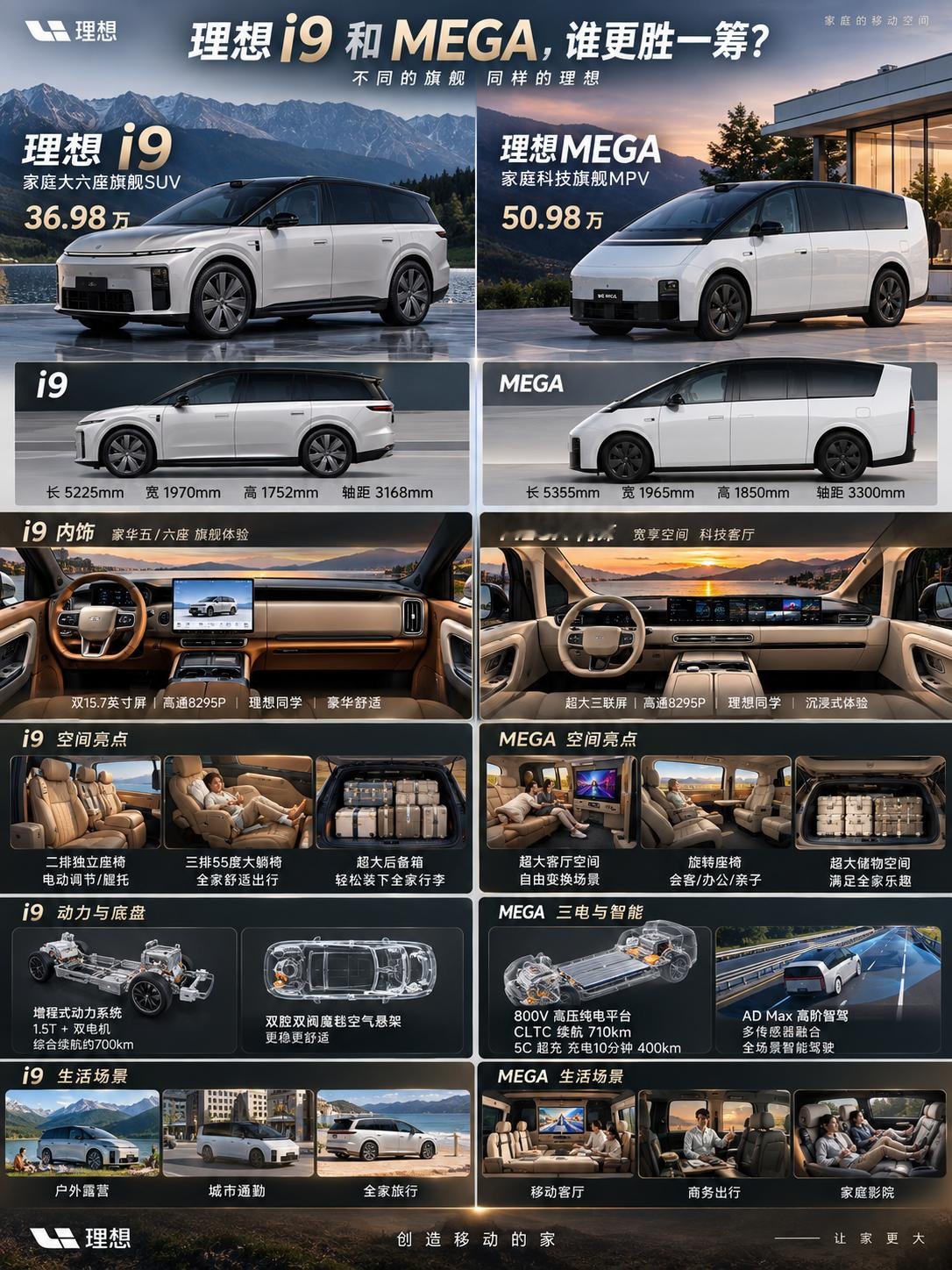 理想i9新车发布，和 mega谁更胜一筹